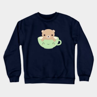 Cute Coffee Brown Bear T-Shirt Crewneck Sweatshirt